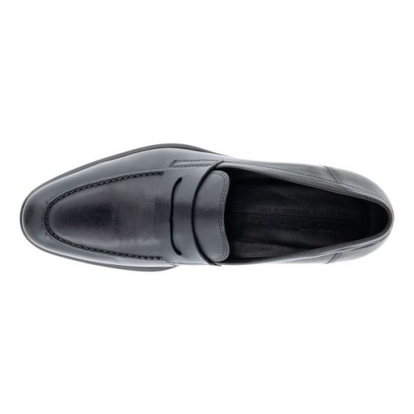 ECCO SHOES -CITYTRAY MEN'S PENNY LOAFER-BLACK/BLACK