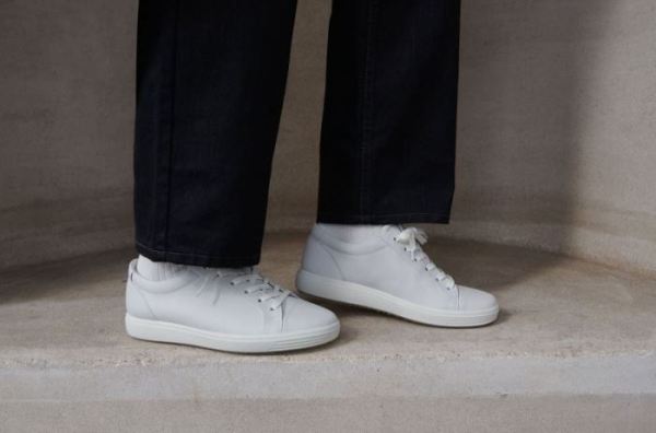 ECCO SHOES -SOFT 7 WOMEN'S MONO 2.0-WHITE
