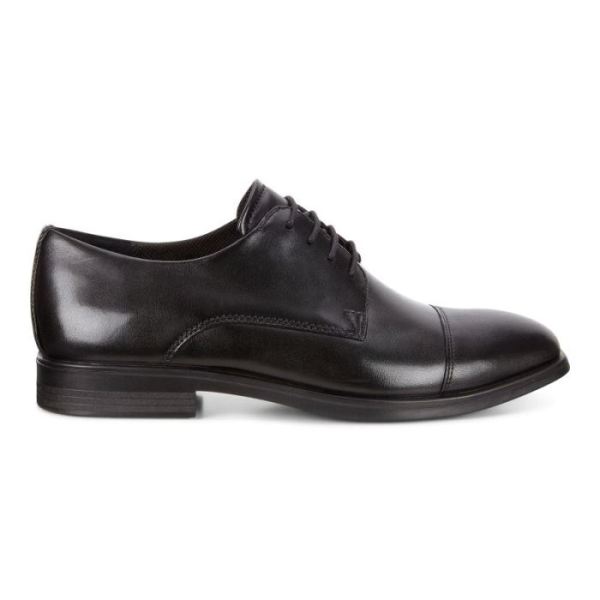 ECCO SHOES -MELBOURNE CAP TOE TIE-BLACK