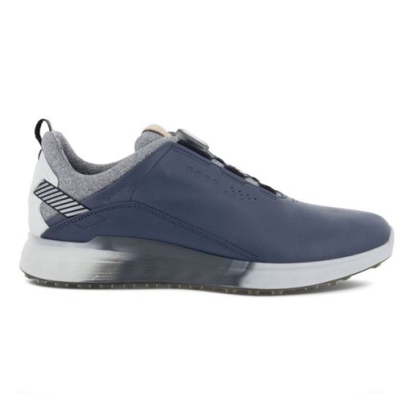 ECCO SHOES -MEN'S GOLF S-THREE GOLF SHOE-OMBRE/WHITE