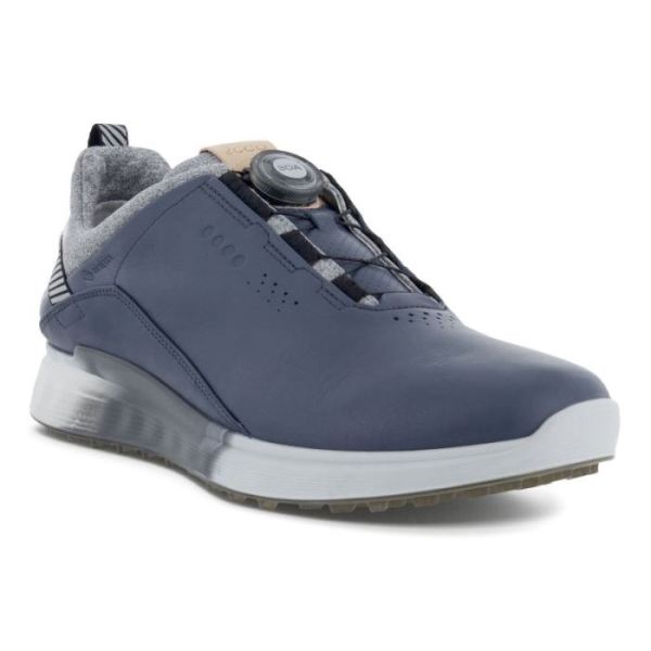 ECCO SHOES -MEN'S GOLF S-THREE GOLF SHOE-OMBRE/WHITE