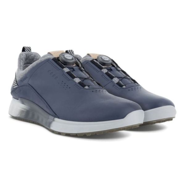 ECCO SHOES -MEN'S GOLF S-THREE GOLF SHOE-OMBRE/WHITE
