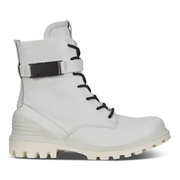ECCO SHOES -TREDTRAY WOMEN'S MID-CUT BUCKLED BOOT-BRIGHT WHITE