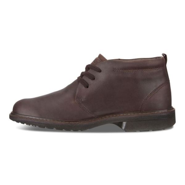 ECCO SHOES -TURN GTX MEN'S CHUKKA TIE-COCOA BROWN