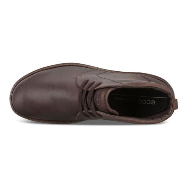 ECCO SHOES -TURN GTX MEN'S CHUKKA TIE-COCOA BROWN