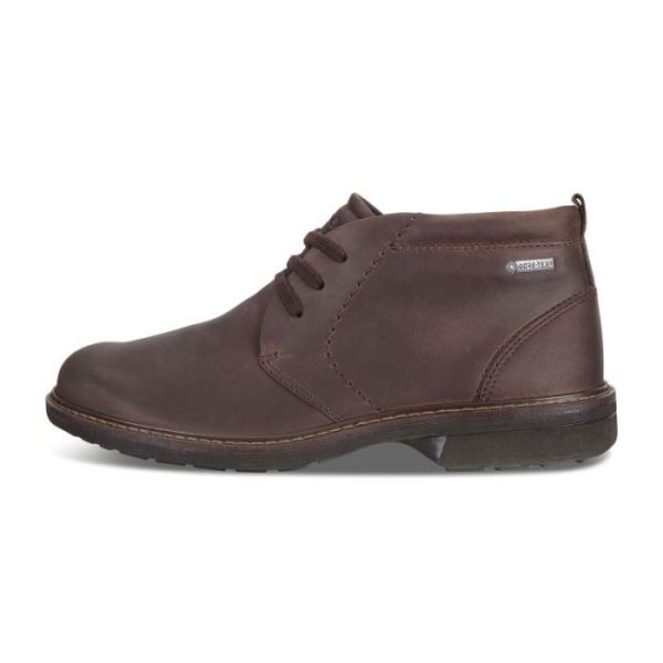 ECCO SHOES -TURN GTX MEN'S CHUKKA TIE-COCOA BROWN