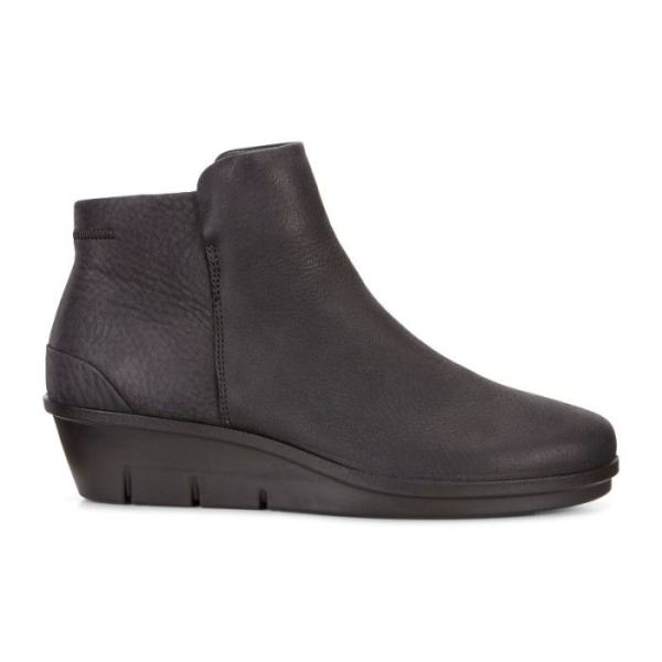 ECCO SHOES -SKYLER WEDGE BOOTIE-BLACK