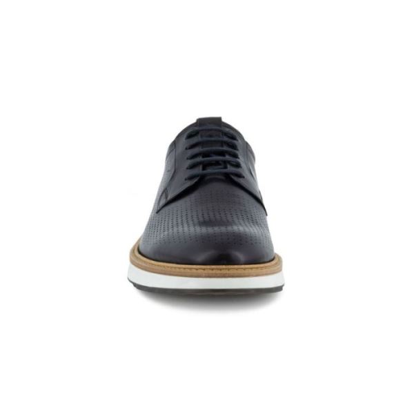 ECCO SHOES -ST.1 HYBRID MEN'S 5-EYELET DERBY SHOE-BLACK