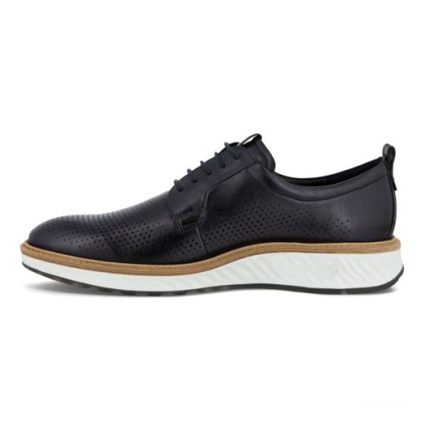 ECCO SHOES -ST.1 HYBRID MEN'S 5-EYELET DERBY SHOE-BLACK