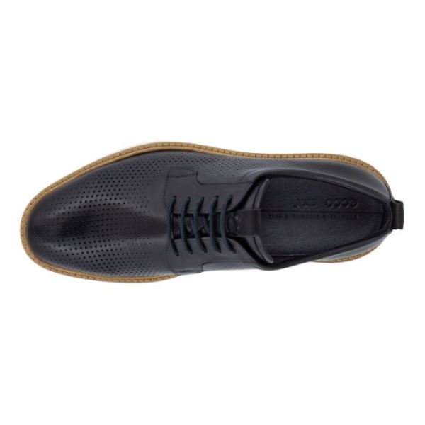ECCO SHOES -ST.1 HYBRID MEN'S 5-EYELET DERBY SHOE-BLACK