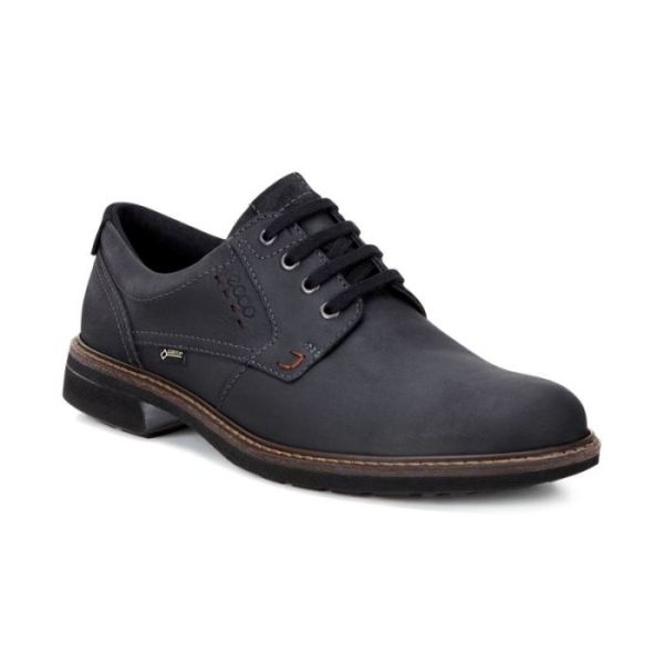 ECCO SHOES -TURN GTX PLAIN TOE TIE-BLACK/BLACK
