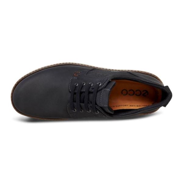 ECCO SHOES -TURN GTX PLAIN TOE TIE-BLACK/BLACK