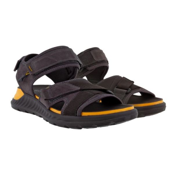 ECCO SHOES -EXOWRAP MEN'S 3STRAP-SHALE/SHALE
