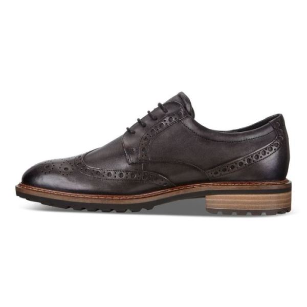 ECCO SHOES -VITRUS I WING TIP TIE-MOONLESS