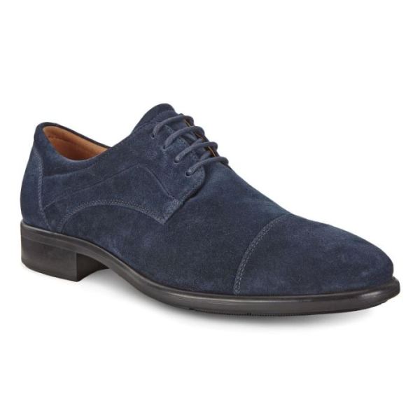 ECCO SHOES -CITYTRAY MEN'S CAP TOE-NIGHT SKY