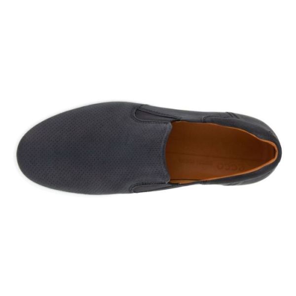 ECCO SHOES -SOFT 7 MEN'S SLIP-ON-BLACK