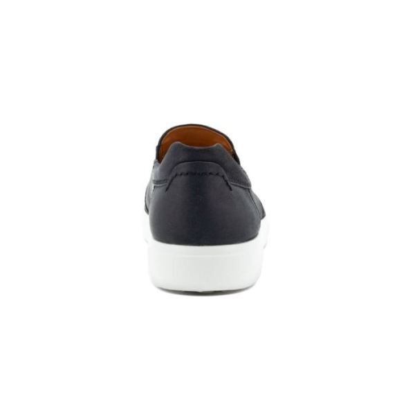 ECCO SHOES -SOFT 7 MEN'S SLIP-ON-BLACK