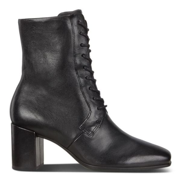 ECCO SHOES -SHAPE 60 WOMEN'S SQUARED LACE-UP BOOT-BLACK