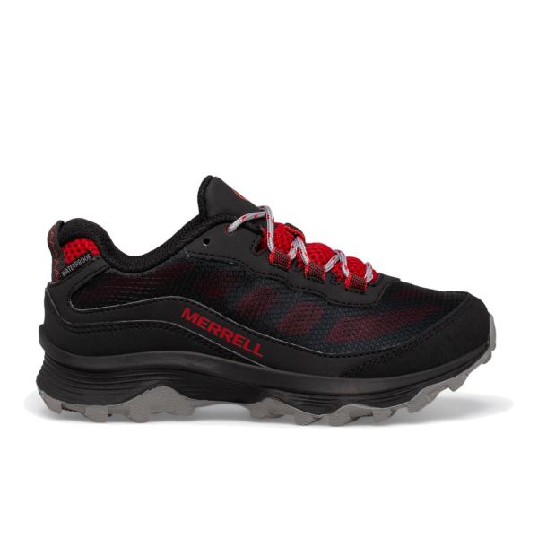 Merrell | Moab Speed Low Waterproof-Grey/Black/Red