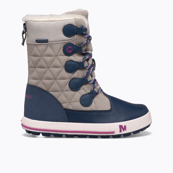 Merrell | Heidi Waterproof Boot-Grey/Navy