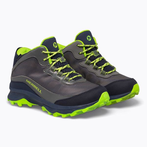 Merrell |  Moab Speed Mid Waterproof-Navy/Grey/Lime