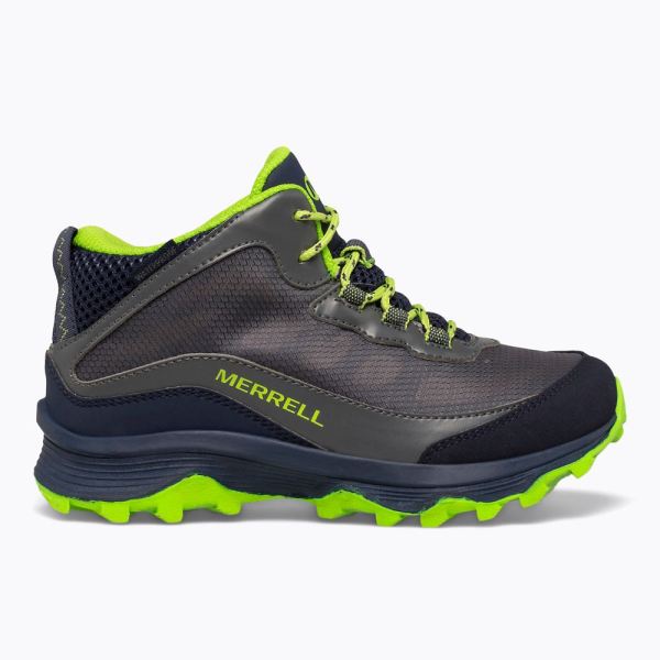 Merrell | Moab Speed Mid Waterproof-Navy/Grey/Lime