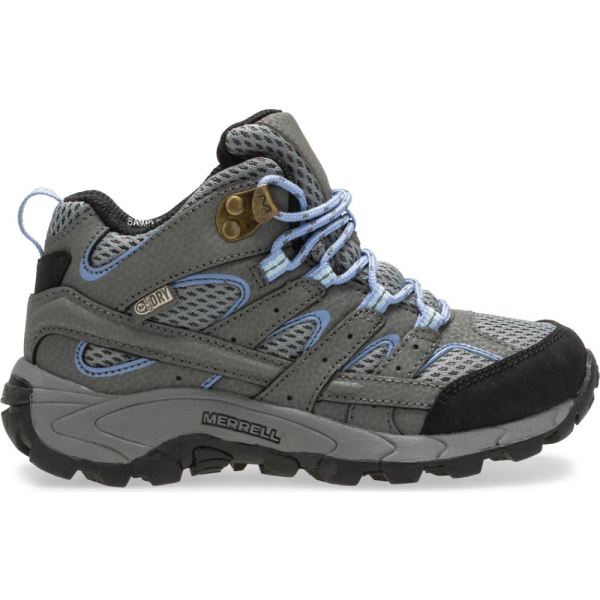 Merrell | Moab 2 Mid Waterproof Boot-Grey/Periwinkle