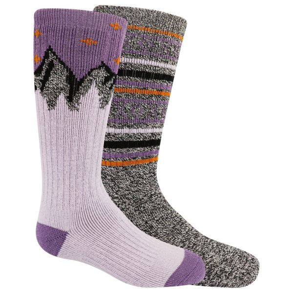 Merrell | Brushed Crew Sock 2-pack-Purple