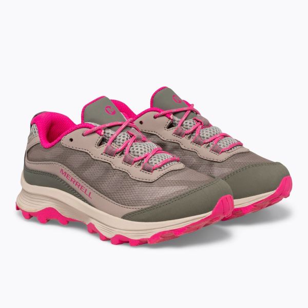 Merrell |  Moab Speed Low Waterproof-Stone/Island/Pink