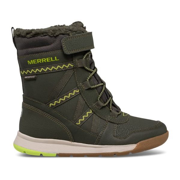 Merrell | Snow Crush 2.0 Waterproof Boot-Olive/Lime