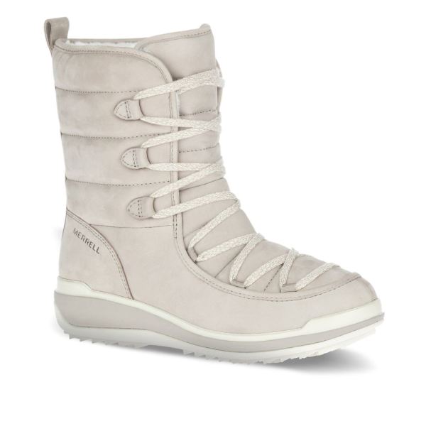 Merrell |  Snowcreek Cozy Leather Polar Waterproof-Moon
