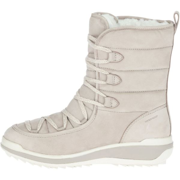 Merrell |  Snowcreek Cozy Leather Polar Waterproof-Moon