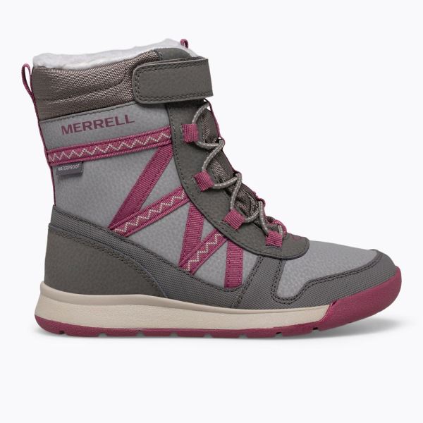 Merrell | Snow Crush 2.0 Waterproof Boot-Grey/Berry