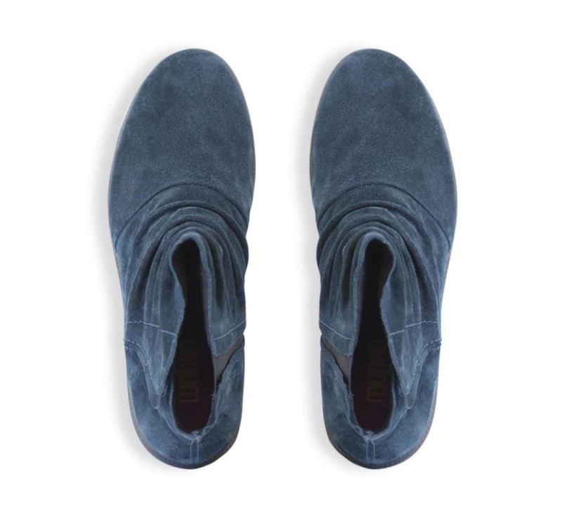 Munro Boots | Women'S Scout-Deep Indigo Suede | Quick Ship!