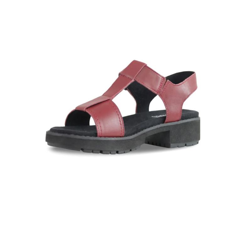 Munro Sandals | Women'S Mel-Red Leather | Quick Ship!