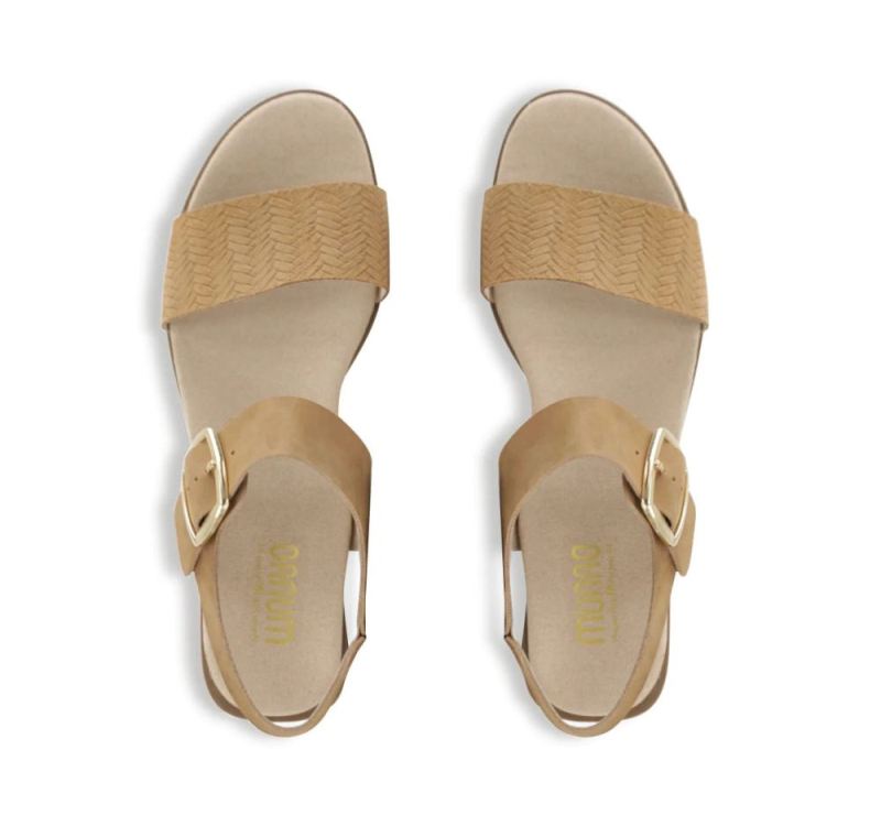 Munro Sandals | Women'S Cleo-Medium Tan Nubuck | Quick Ship!
