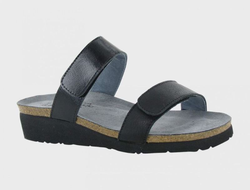 Naot | Althea-Soft Black Lthr / Black Luster Lthr