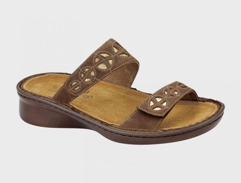 Naot | Cornet-Saddle Brown Lthr / Glass Gold