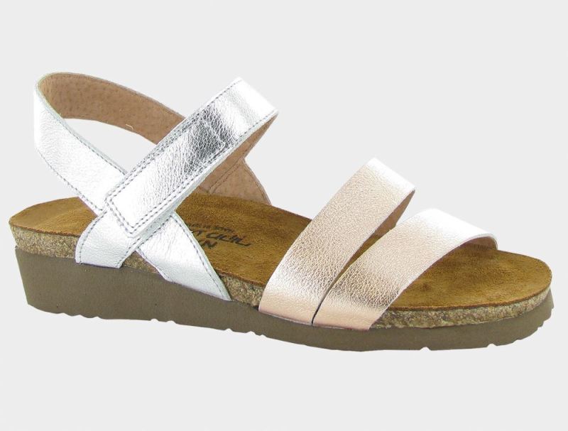Naot | Kayla-Soft Silver Lthr / Soft Rose Gold Lthr