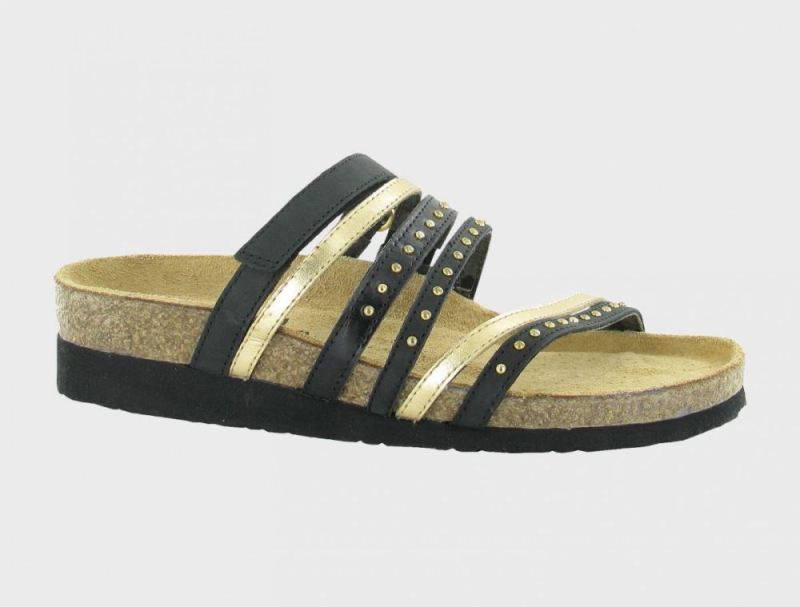 Naot | Prescott-Oily Coal / Gold / Black Madras