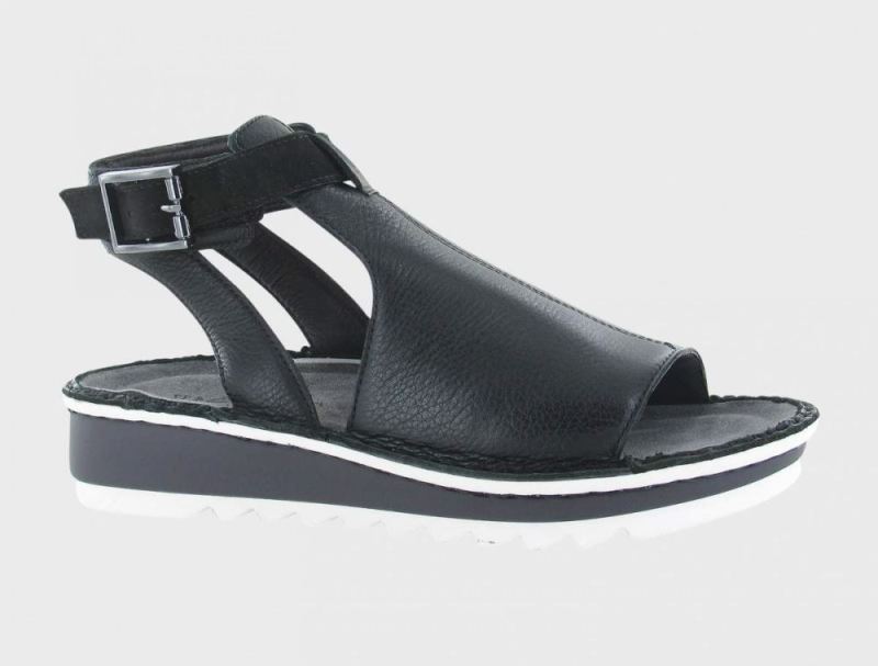 Naot | Verbena-Soft Black Lthr / Black Velvet Nubuck