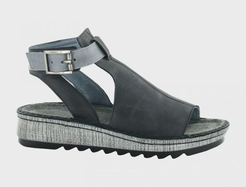Naot | Verbena-Black Velvet Nubuck / Vintage Slate