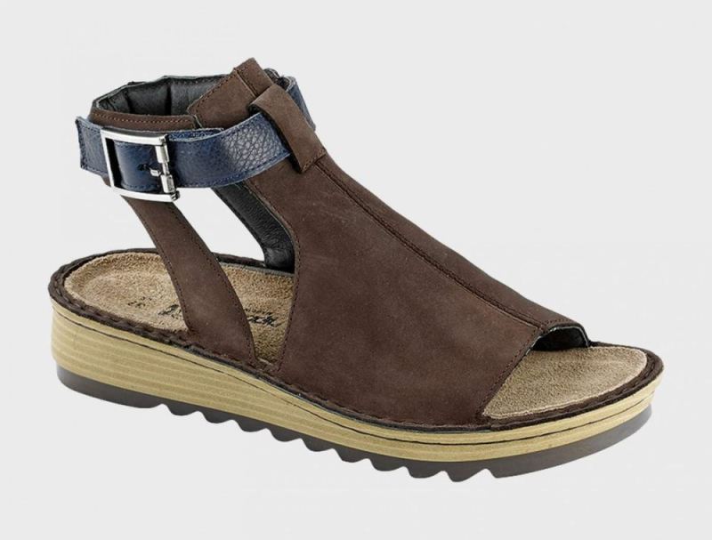 Naot | Verbena-Coffee Bean Nubuck / Ink Leather