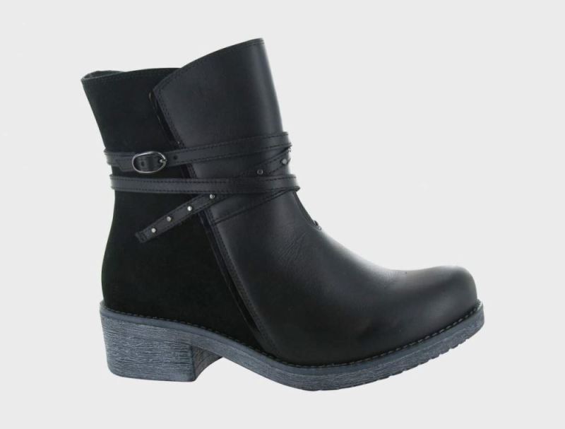 Naot | Poet-Black Raven / Black Suede / Black Madras