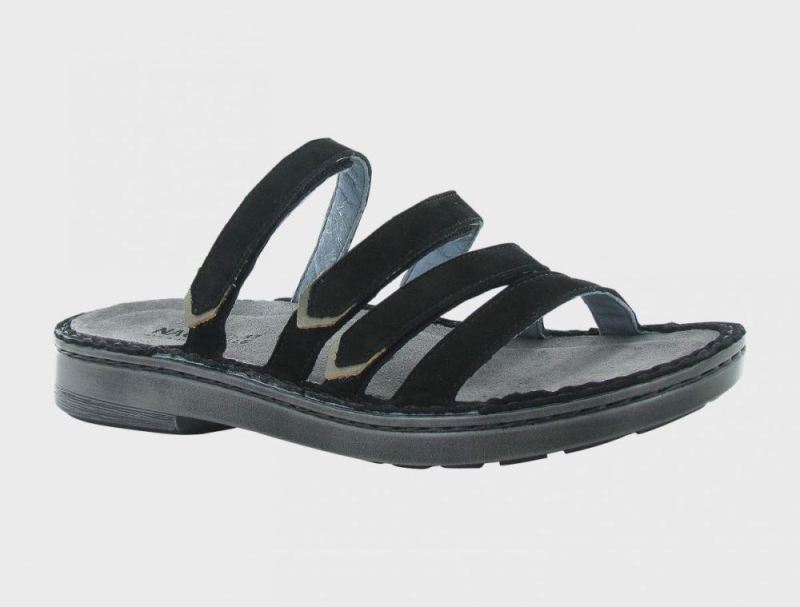 Naot | Trevi-Black Velvet Nubuck / Pewter Lthr