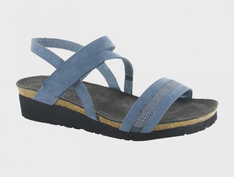 Naot | Cameron-Feathery Blue Nubuck / Blue w / Gray Rivets