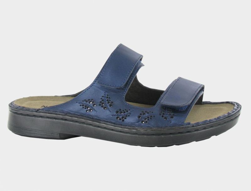 Naot | Trancoso-Polar Sea Leather / Glass Silver
