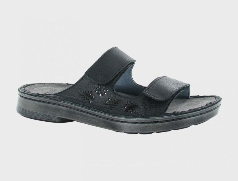 Naot | Trancoso-Soft Black Lthr / Glass Silver