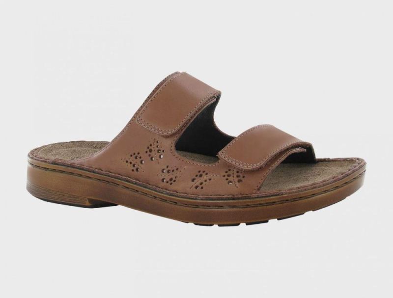 Naot | Trancoso-Mocha Rose Lthr / Glass Silver