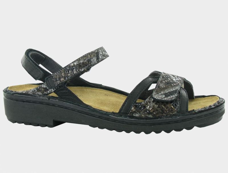 Naot | Aeres-Mixed Metallic Lthr / Soft Black Lthr
